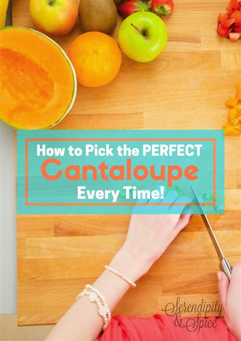 How To Pick A Cantaloupe Serendipity And Spice