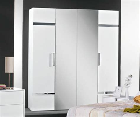 H2o Design Serena Light Grey Italian 4 Door Wardrobe