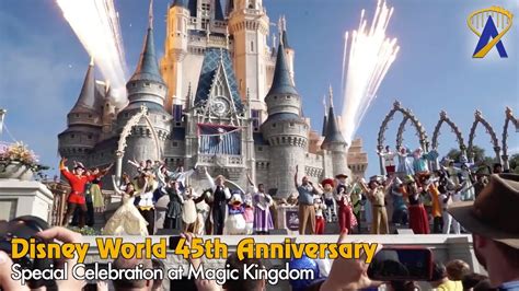 Disney World 45th Anniversary Celebration At Magic Kingdom Youtube