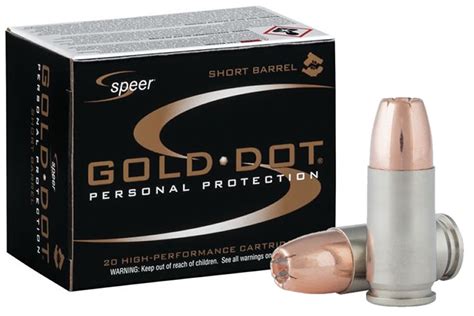 Speer 9mm Luger P 124 Gr Gold Dot Personal Protection Hollow Point