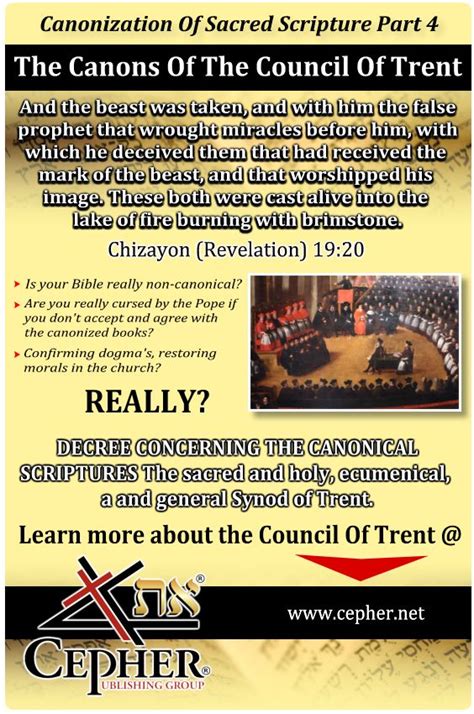 The Canons Of The Council Of Trent Bible Truth Bible Facts Sacred