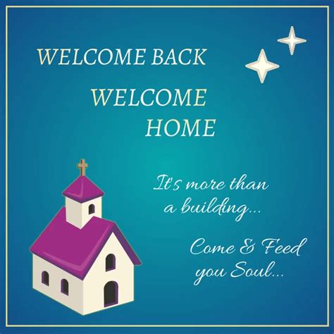 Welcome Back To Church Animation Template Postermywall