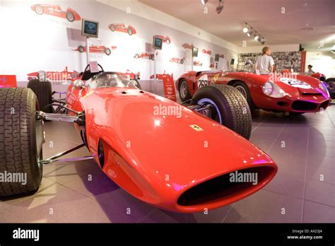 Ferrari Racing Cars In The Ferrari Galleria Maranello Emilia Romagna