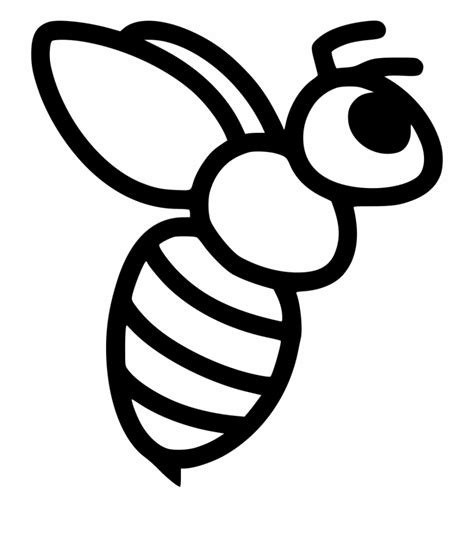 Honey Bee Clip Art Black And White