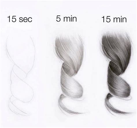 Draw Hair In 3 Easy Steps How To Draw Hair Hair Art Art Drawings