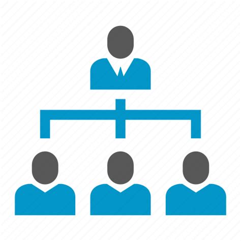 Business Company Diagram Office Organization Chart People Worker Icon