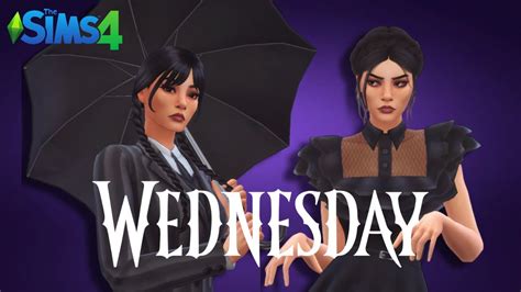 The Sims 4 Wednesday Addams Cas Youtube