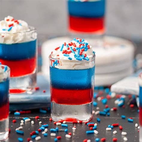 Red White And Blue Jello Shots — Marleys Menu