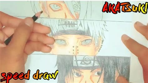 Speed Drawing Akatsuki Naruto Shippudenmenggambar Akatsuki Youtube