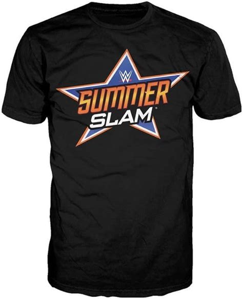 Wwe Mens Summerslam Logo Authentic T Shirt Uk Clothing