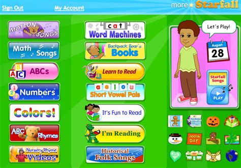 Mrs Zureks School Links Starfall More Starfall