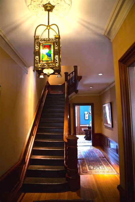 Refinished Stairwell In Historic Boston Home Historic Restoration