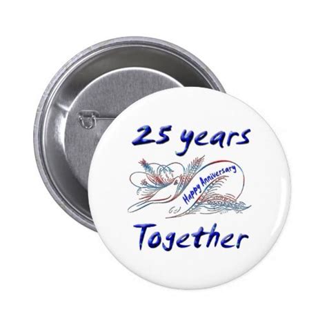 25th Anniversary Pins Zazzle
