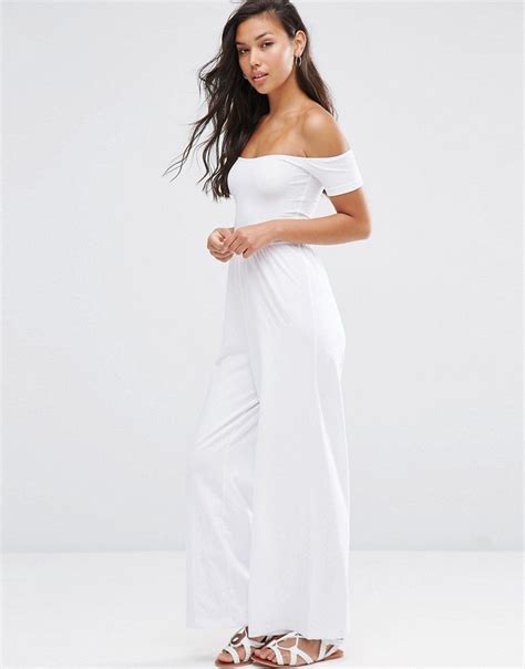 asos bardot jersey jumpsuit with wide leg casual jumpsuit maxi dress coverup style maxi dress