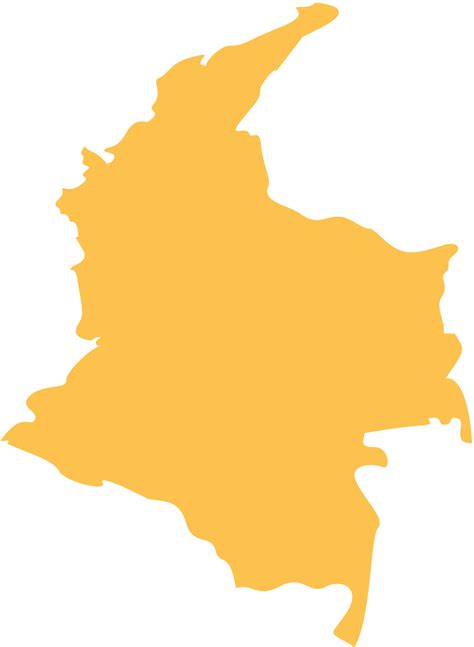 Colombia Outline Map Full Size