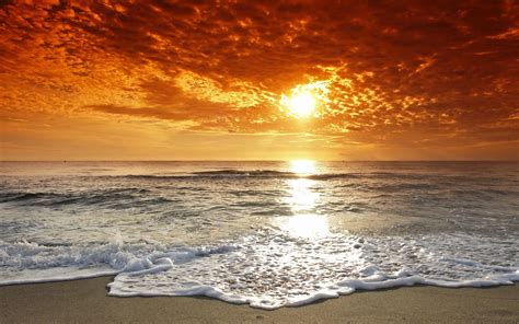 Perfect Sunset Beach Computer Wallpapers Wallpaper Cave