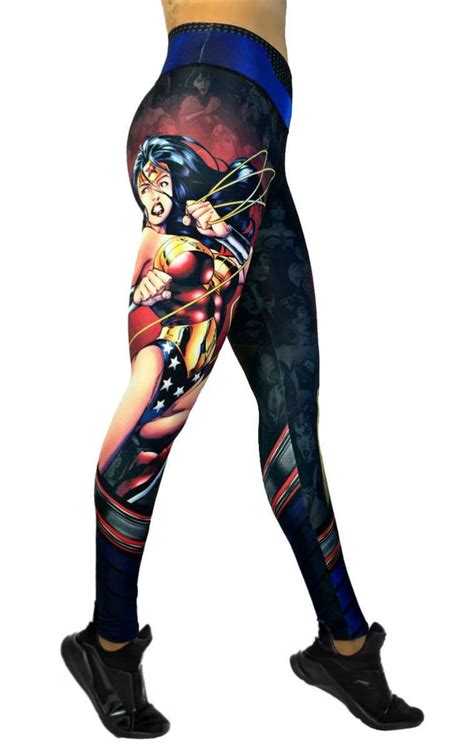 Exit 75 Wonder Woman Black Leggings Best Leggings Womens Workout