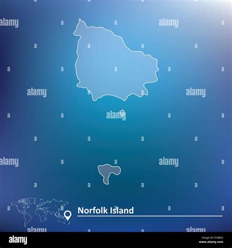 Mapa De La Isla De Norfolk Ilustración Vectorial Imagen Vector De