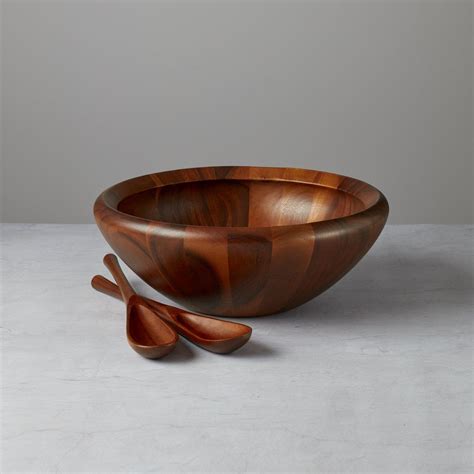 Wood Classics 3pc Salad Bowl Set Dansk Decorative Objects Decorative