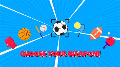 Choose your weapon sport composition flat style design vector ...