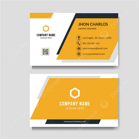 Modern Orange Business Card Background Template Download On Pngtree