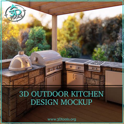 Outdoor Kitchen 3d Design 3d Tools