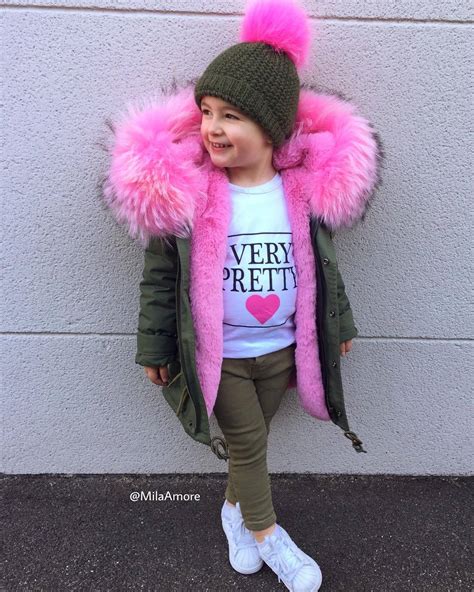 Cold Russian Girls Coats And Jackets Kids Faux Fur Collar