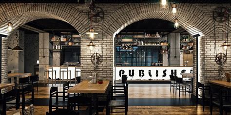The Publisher Restaurant Industrial Design Style
