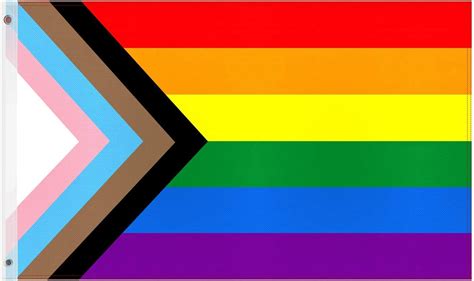 Esportic Rainbow Flag Gay Pride 5ft X 3ft Large Rainbow Flag Bisexual Trans Lgbt Pride Flag