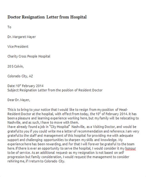 Free 64 Sample Resignation Letter Templates In Pdf Ms Word