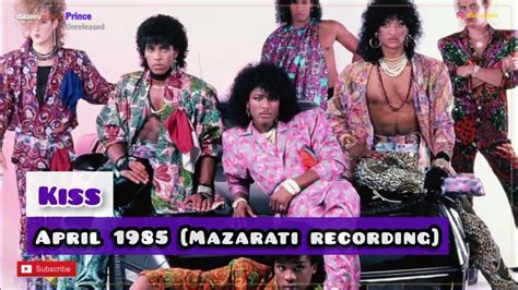 Prince Unreleased 036 Kiss Mazarati Demo Prince Demo 1985 Youtube