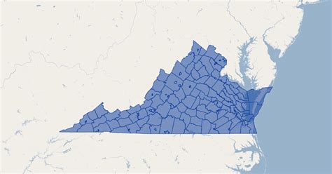 Virginia Cities And Counties Gis Map Data State Of Virginia