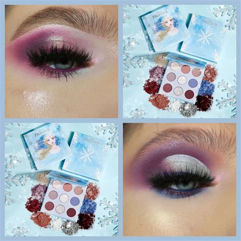 Which Look Using The Colourpopcosmetics Frozen Elsa Palette Do U Like More The Top One Or