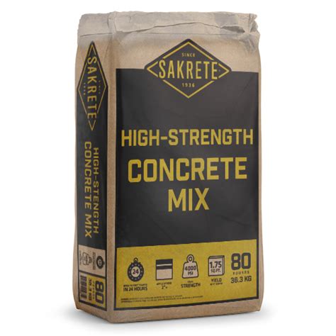 High Strength Concrete Mix Sakrete