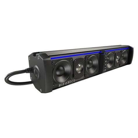 Hifonics Powered Bluetooth Atv Utv Sound Bar Speaker System With Led