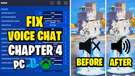How To Fix Game Chat Audio In Fortnite Chapter 4 Voice Chat Not
