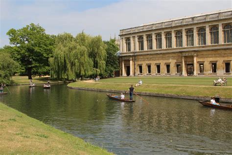 Wren Library Trinity College River Cam Cambridge Beautiful England