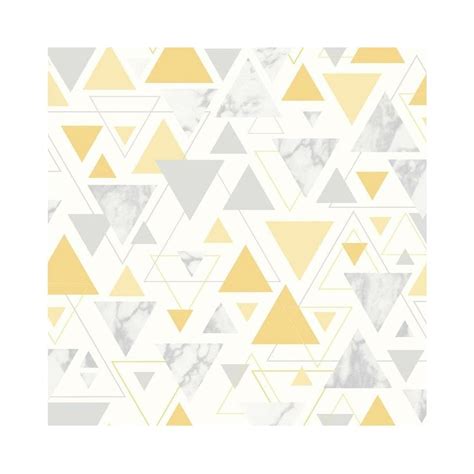 Debona Chantilly Triangle Geo Smooth Modern Marble Pastel Colour Metallic Wallpaper 5014
