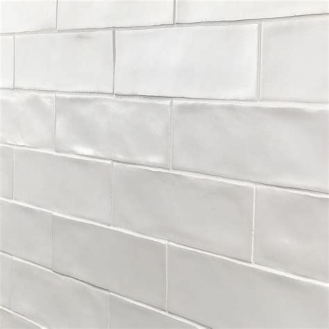 Bayou White 3x12 Matte Ceramic Subway Wall Tile White Subway Tile