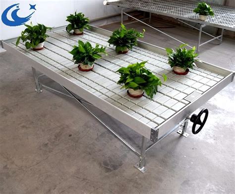Hydroponic Growing System Adjustable Water Ebb And Flow Rolling Table