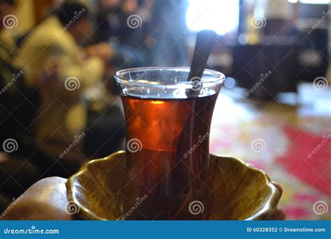 Hot Tea In Turkish Small Glass Stock Photo Image Of Glass Hottea
