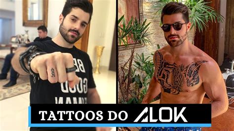 As Tatuagens Do Dj Alok Tattoo No Peito E No Dedo Youtube