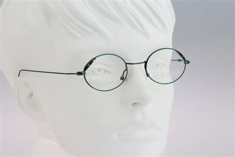90s vintage small oval eyeglasses optical frame cosy by chai etsy vintage eyeglasses frames