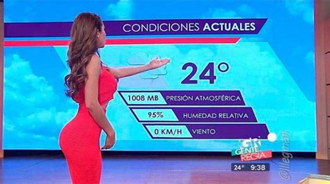 And Now The Weather Forecast From The Mexican Tv Presenter Yanet Garcia My Interests