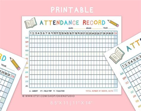 2021 Free Printable Attendance Sheet Free Printable Attendance Sheet