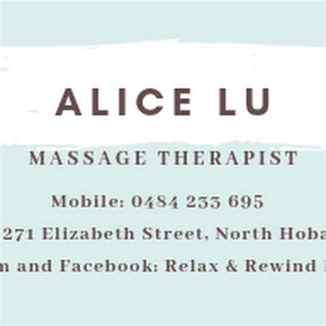 Relax And Rewind Massage Massage Therapist In North Hobart