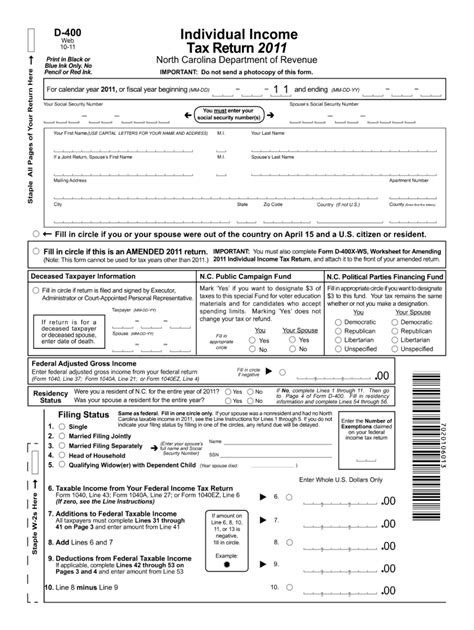D400 Form Fill Out And Sign Printable Pdf Template Signnow