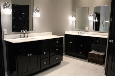 Hi all, we need to remodel our bathroom. Remodeled 1980s master bath to reflect 20's theme modern-bathroom