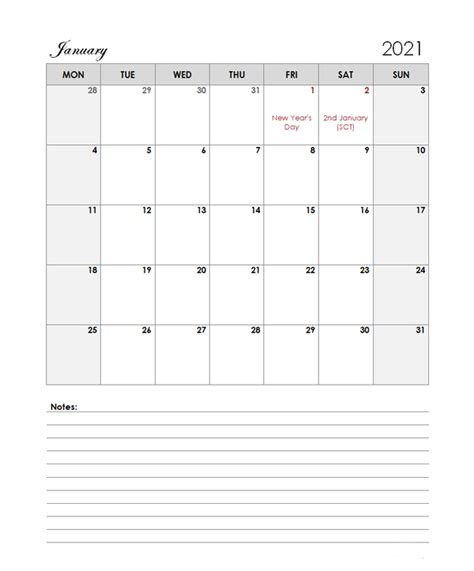 May 2021 printable calendar with check boxes. 2021 UK Calendar Template Large Boxes - Free Printable Templates