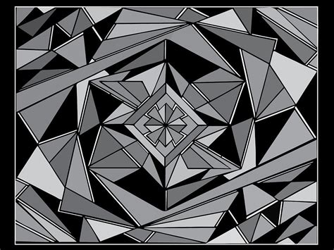 25+ Simple Geometric Abstract Art Black And White Images